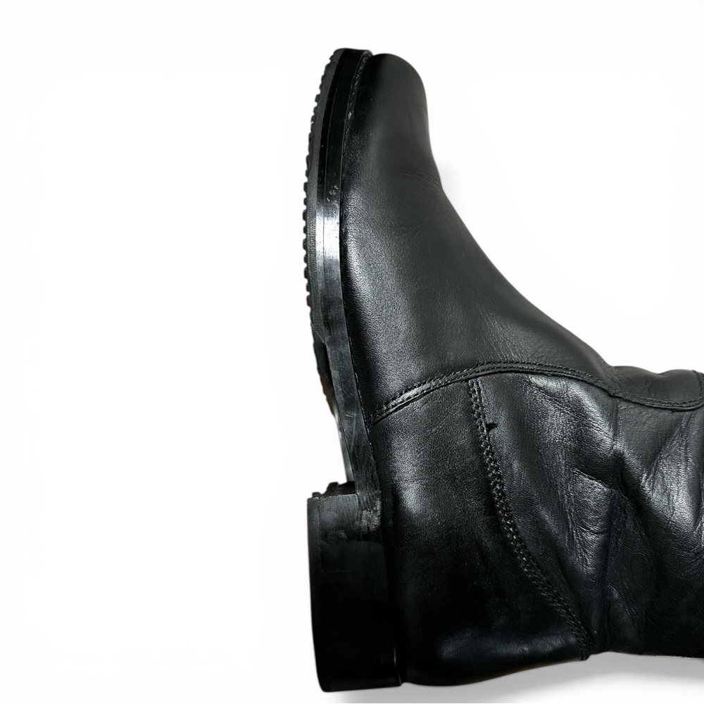 Harley-Davidson 13” Knee High Black Leather Zipper Heeled Motorcycle Boot - Picture 13 of 16